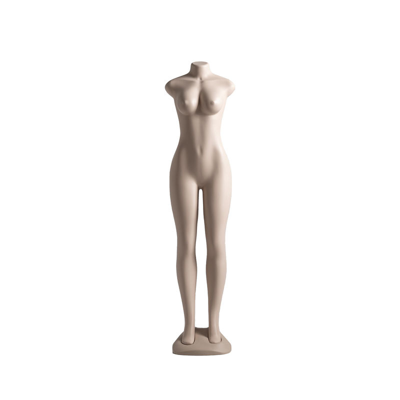 Hoofdloze vrouwelijke mannequin met een natuurlijke kromming