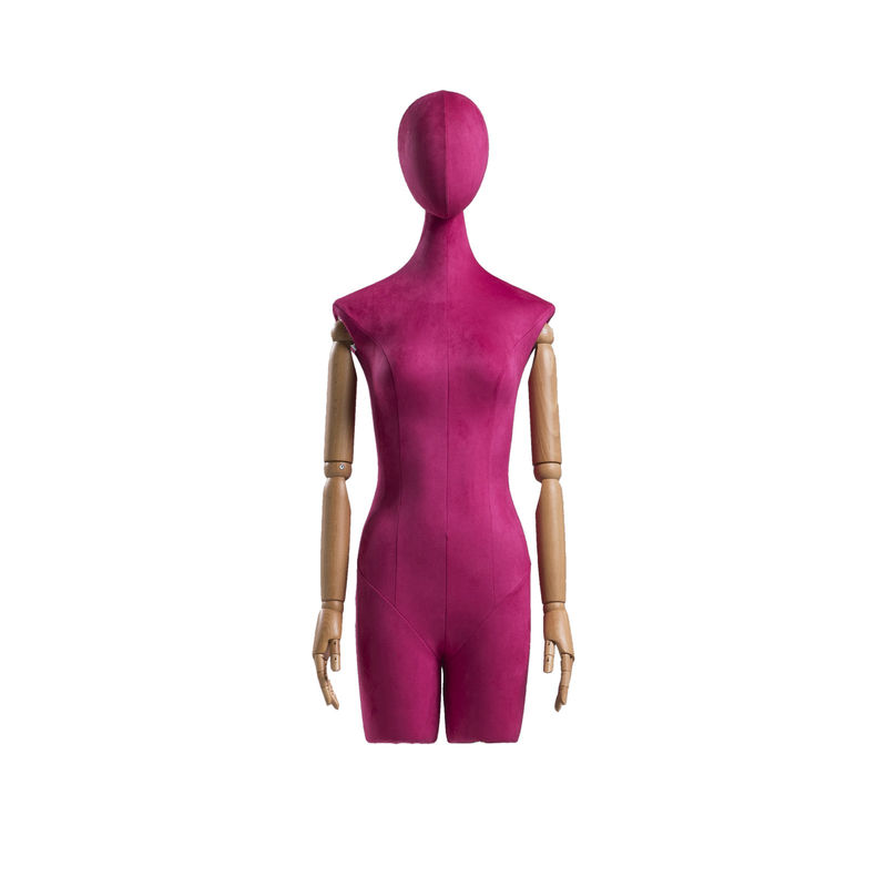 Meerdere kleuren half lichaam vrouwelijk mannequin, 63cm taille rechtop half mannequin stand