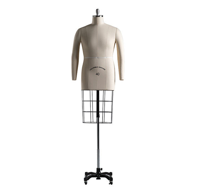 Verstelbare kleermakers Kledingvorm Mannequin Stand Met Kooi Dummy Europe Grootte