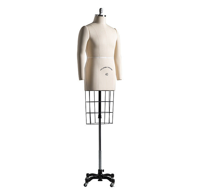 Verstelbare kleermakers Kledingvorm Mannequin Stand Met Kooi Dummy Europe Grootte