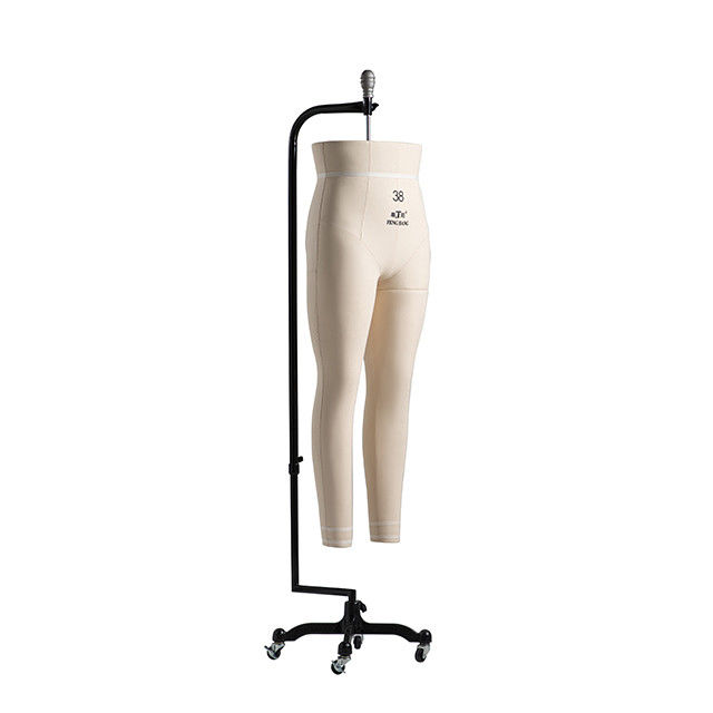 Glasvezel Kledingvorm Mannequin Voor Kledingmaker Onderlichaam Hangend Met Wielen