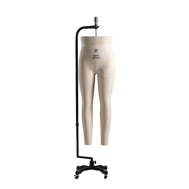 Glasvezel Kledingvorm Mannequin Voor Kledingmaker Onderlichaam Hangend Met Wielen