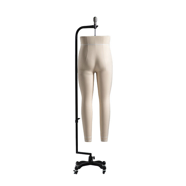 Glasvezel Kledingvorm Mannequin Voor Kledingmaker Onderlichaam Hangend Met Wielen