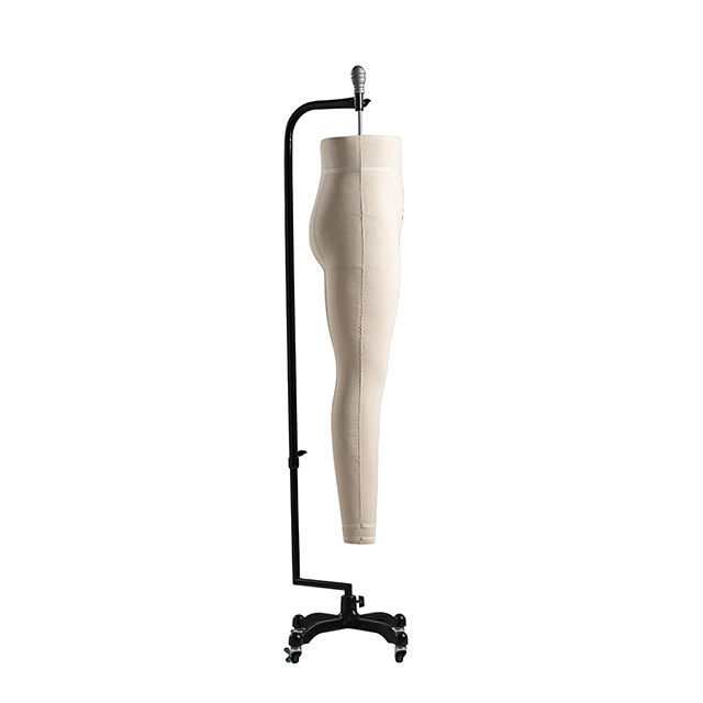 Glasvezel Kledingvorm Mannequin Voor Kledingmaker Onderlichaam Hangend Met Wielen